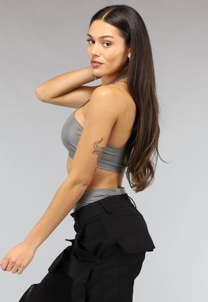 Reflecterende Two Piece met Cut Outs en Voorgevormde Cups