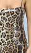 Bodycon Jurk met Pailletten en Panterprint