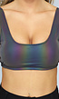 Reflecterende Korte Top met Padding