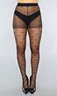 Zwarte 20 Denier Matte Panty met Strikjes