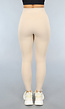 Beige Ribstof Hardlooplegging