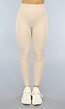 Beige Ribstof Hardlooplegging