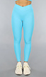 Blauwe Aansluitende Ribstof Sportlegging