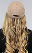 Taupe Ribstof Baseball Cap