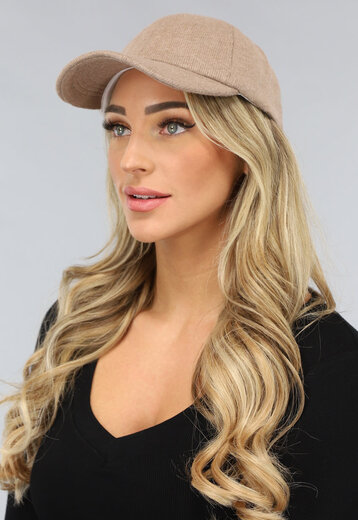 OP=OP.14.AV Taupe Ribstof Baseball Cap