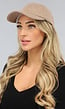 Taupe Ribstof Baseball Cap