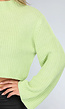 Lichtgroene Trui met Wijde Mouwen