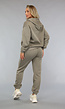 Fleece Joggingpak in Taupe