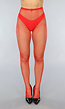Rode Basic Panty met Kleine Fishnet