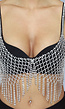 Bustier met Strass Fringe