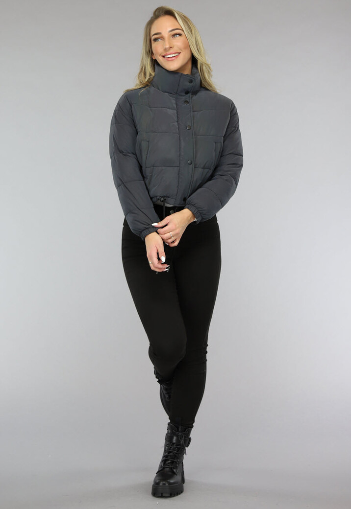 Regenboog Reflecterende Gewatteerde Bomber Jas