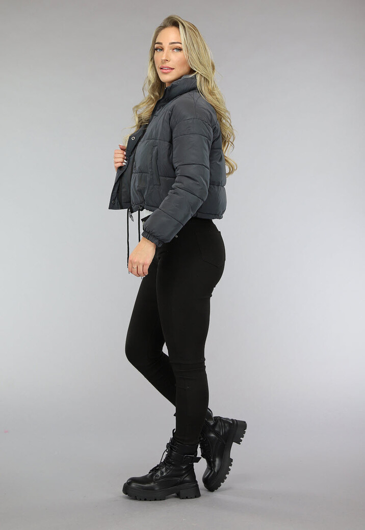 Regenboog Reflecterende Gewatteerde Bomber Jas