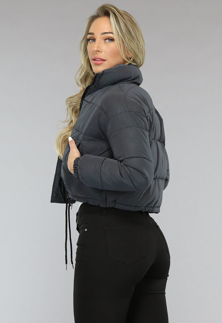 Regenboog Reflecterende Gewatteerde Bomber Jas