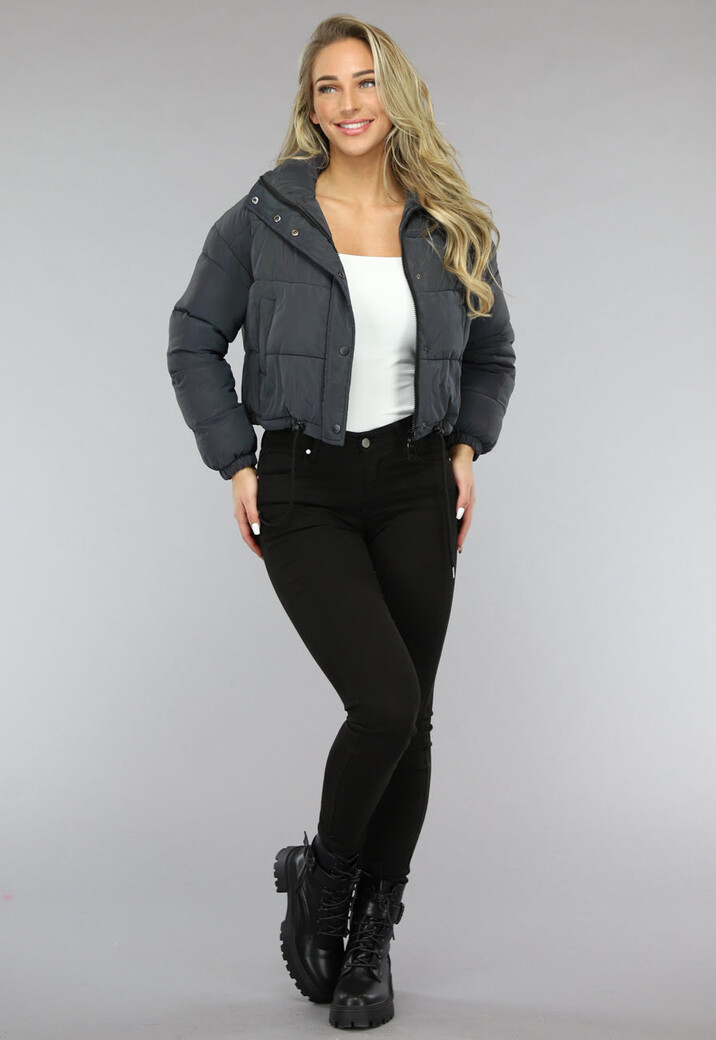 Regenboog Reflecterende Gewatteerde Bomber Jas