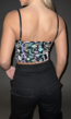 Bandeau Top met Reflecterende Print