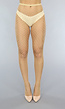 Basic Nude Panty met Groot Fishnet Patroon