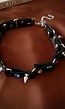 Zwarte Choker met Gekleurde Studs