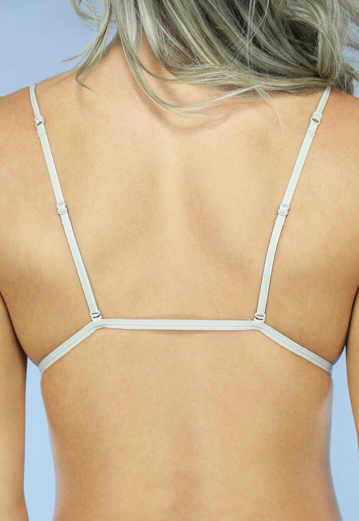 Zachte Beige Triangel BH met Dunne Bandjes