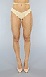 Nude Panty met Fishnet Patroon Extra Groot