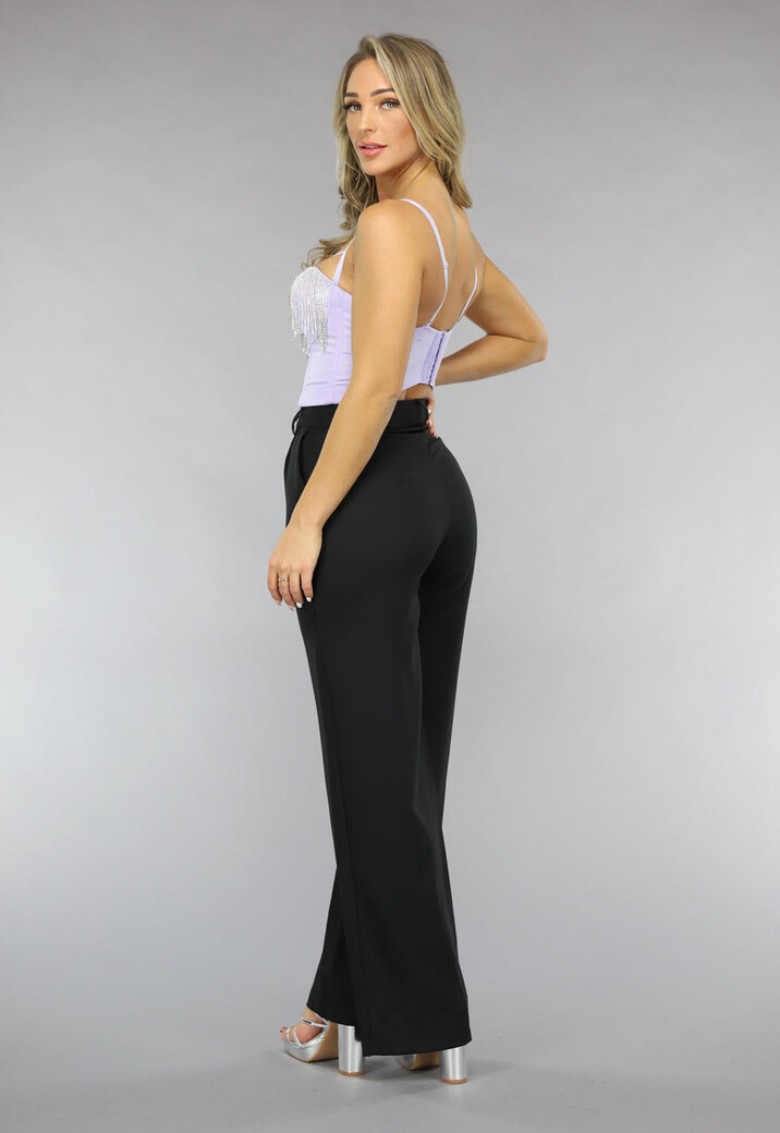 Strappy Lila Glitter Balconette Top