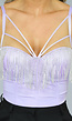 Strappy Lila Glitter Balconette Top