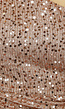 Asymmetrische Glitter Jurk in Champagne Kleur