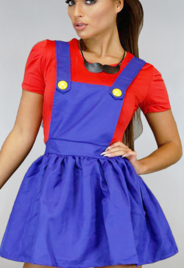 Vrouwelijk Mario Kostuum