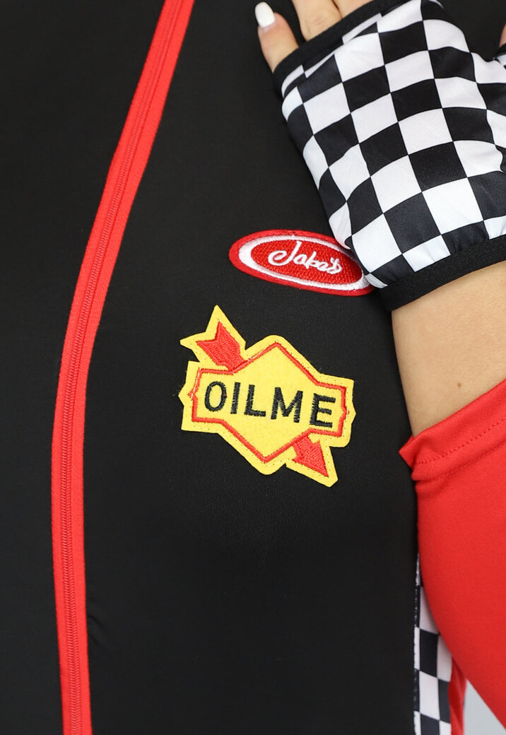 Racer Pitspoes Kostuum met Patches