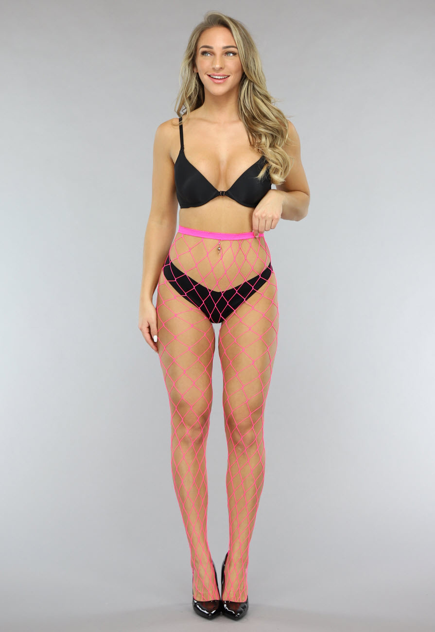 Netpanty zwart grote mazen one size - Van Lieshout Dier & Tuin