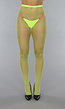 Neon Gele Basic Panty met Medium Fishnet