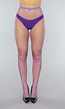 Paarse Netpanty met Medium Fishnet
