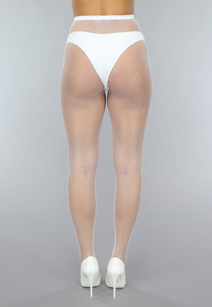 Zachte opengewerkte panty met zickzack patroon in een kanten look van