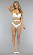 Witte Grote Visnet Panty