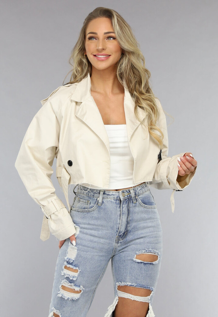 Witte Top met Strapless Model en Anti-Slip