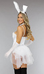 Wit Cute Bunny Kostuum met Pailletjes