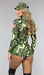 Vrouwelijk Army Leger Playsuit Kostuum