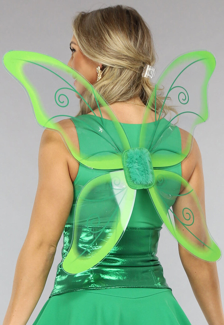 Groene Fairy Vleugels Set met Taille Korset