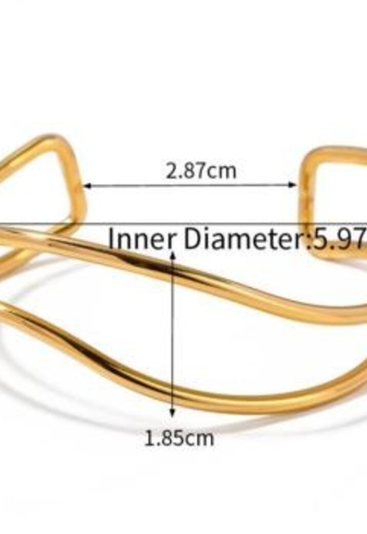 Gouden Golvende Armband