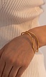 Gouden Golvende Armband