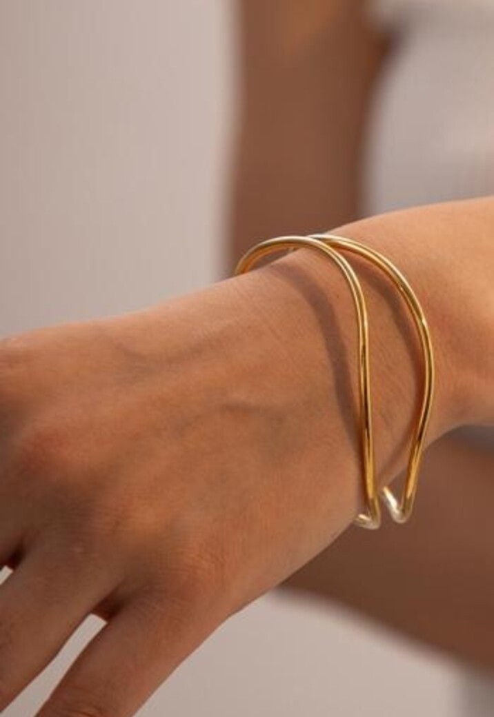 Gouden Golvende Armband
