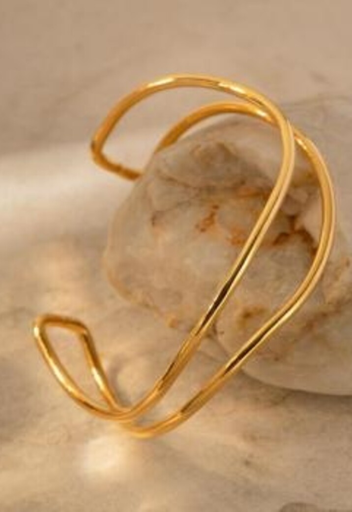 Gouden Golvende Armband