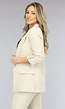 Classy Beige Tweedelige Blazer Set