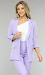 Classy Lila Tweedelige Blazer Set