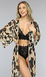 Mesh Leopard Kimono Lang