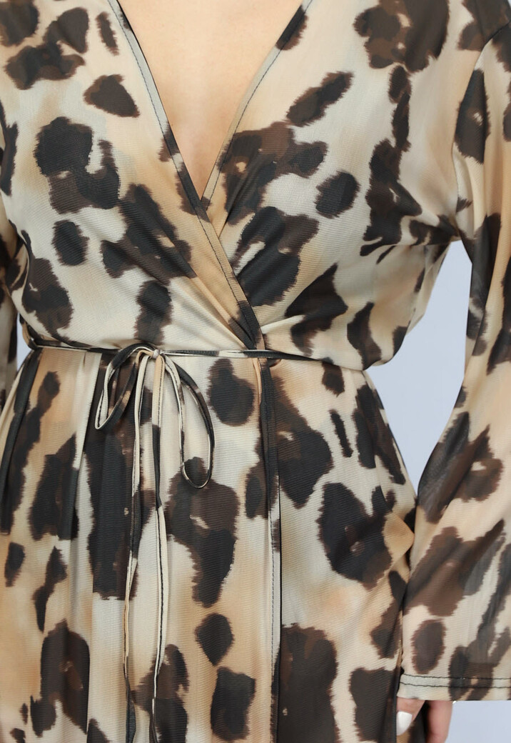 Mesh Leopard Kimono Lang