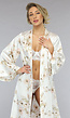 Lange Bridal Bloemenprint Kimono