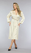 Satijnen Bridal Kimono Lang in Ivory