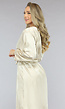 Satijnen Bridal Kimono Lang in Ivory