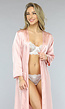 Satin Look Kimono Lang in Rosé