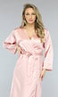 Satin Look Kimono Lang in Rosé